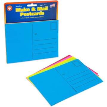 Hygloss Blank Postcards - Personalized 25-Pack for All Occasions