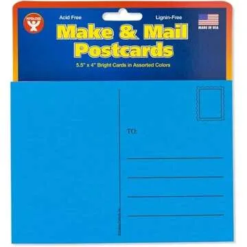 Hygloss Blank Postcards - Personalized 25-Pack for All Occasions