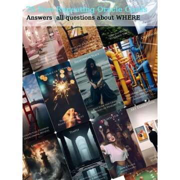 Trikendou The Place Oracle Cards Deck - Tarot Cards for Destination, Beginner Oracle Deck, Foiled Or...