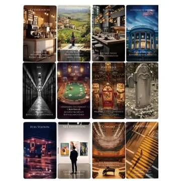 Trikendou The Place Oracle Cards Deck - Tarot Cards for Destination, Beginner Oracle Deck, Foiled Oracle Cards with Meaning on Them -78 Location Cards