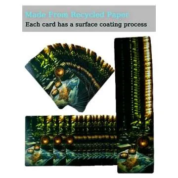 Trikendou The Place Oracle Cards Deck - Tarot Cards for Destination, Beginner Oracle Deck, Foiled Oracle Cards with Meaning on Them -78 Location Cards