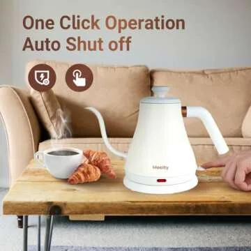 Mecity Electric Kettle Stainless Steel Gooseneck