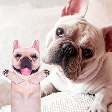 Funny French Bulldog Hand Towels for Bathroom Kitchen - Cute Decor Dog Mom Dad Gifts Decorative Hanging Washcloths Face Towels Absorbent Soft-Valentines Mothers Day Housewarming Gift for Dog Lovers