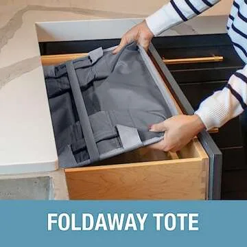 CleverMade Collapsible Laundry Basket Set - 2 Pack 60L