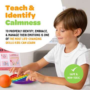 Gifts Of Joy - PreK to 5th Calm Corner Kit Visuals, Dry Erase Board, Feelings Poster, Breathing Guide, Calm Down Corner Supplies Poster Kit, Cool Down Corner for Classroom & Home