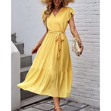 Bequemer Laden Women's Maxi Dress for Summer Elegance