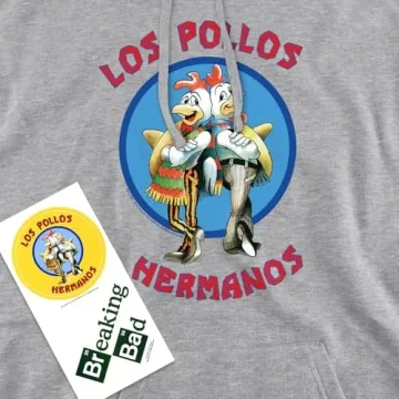 Popfunk Breaking Bad Los Pollos Pullover Hoodie Sweatshirt (Medium)
