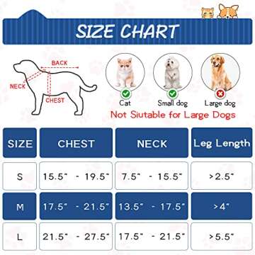 DELIFUR Halloween Scissors Style Doll Dog Costume for Cat Puppy and Medium Size Dog, Pet Adjustable Doll Funny Special Clothes Cosplay Party Pet Clothes Christmas Costume (Blue, Medium)