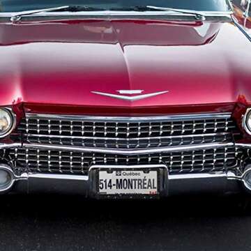 Bling License Plate Frame for Women, 1PCS Sparkly License Plate Frames| Over 1200 pcs 14 Facets Bedazzled Clear Glass Diamond Rhinestone Crystals w/Free Glitter Diamond Box (Black)