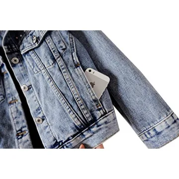 Stylish Custom Pearl-Beaded Denim Jacket for Women