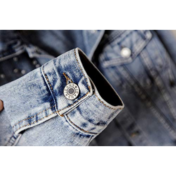 Stylish Custom Pearl-Beaded Denim Jacket for Women