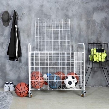 MyGift Professional Gym Sports Ball Storage Cart for Easy Transport