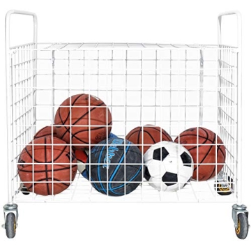 MyGift Professional Gym Sports Ball Storage Cart for Easy Transport