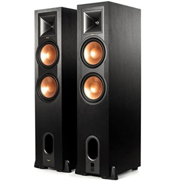 Klipsch R-28PF Surround Powerful Floor Standing Speaker | Set of 2 - Black