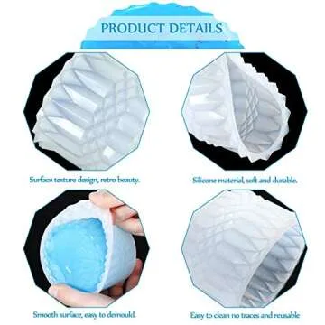 4 Pcs Resin Jar Mold Set for Creative Crafting and DIY