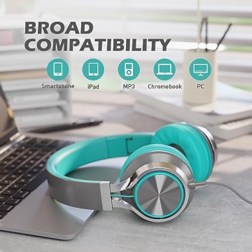 AILIHEN C8 Lightweight Wired Headphones with Microphone