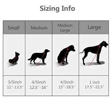 Fourhorse Stainless Steel Chain Martingale Collar,Training Dog Collar for Small Medium Large Pets (Medium, Blue Grid)