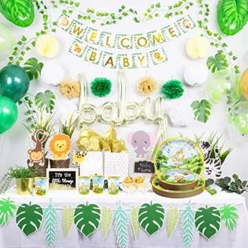 175pcs Vintage Winnie Bear Baby Shower Pooh Decorations Birthday Party Supplies Tableware Set (25 Guest)With Paper Plates Cups Napkins Cutlery for Boy Girl Newborn Birthday Party Dinnerware Decoration