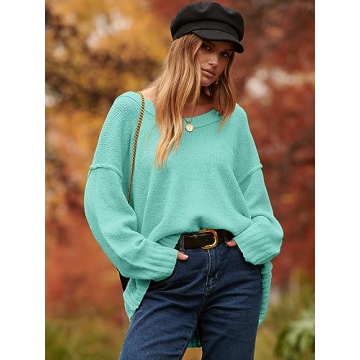 Stylish ANRABESS Women's Oversized Slouchy Pullover
