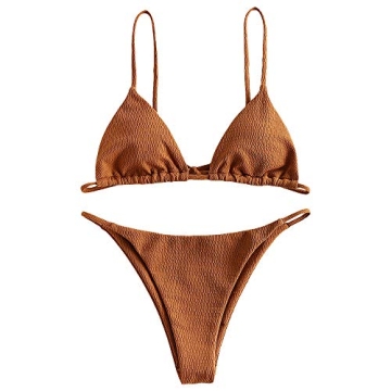 ZAFUL Women's Sexy Triangle Bikini Set for Summer Fun and Style