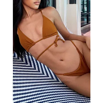 ZAFUL Women's Sexy Triangle Bikini Set for Summer Style