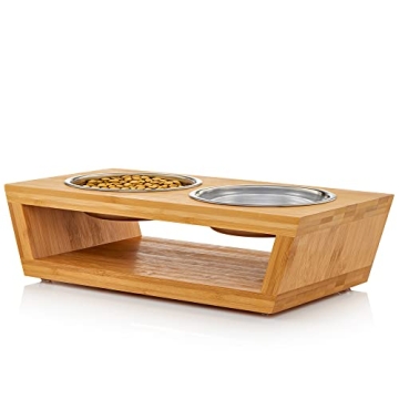 Elevated Dog & Cat Bowls: Stylish & Ergonomic Feeding Solution