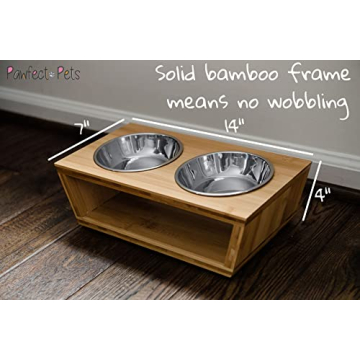 Elevated Dog & Cat Bowls: Stylish & Ergonomic Feeding Solution