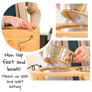 Elevated Dog & Cat Bowls: Stylish & Ergonomic Feeding Solution