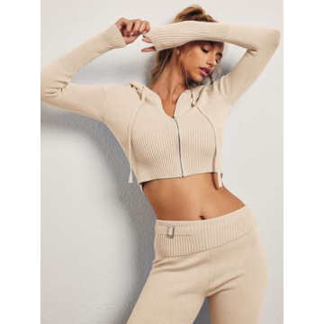 LILLUSORY 2 Two Piece Sweatsuit Cozy Winter Wear