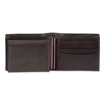 Tommy Hilfiger Men's Slim Leather Wallet - Stylish Bifold