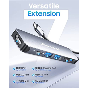Hiearcool 7-in-1 USB C Hub for MacBook Pro