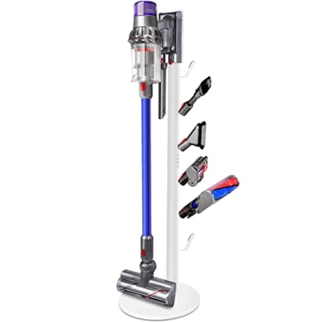 XIGOO Freestanding Vacuum Stand Holder for Dyson Models - Elegant Organizer with 6 Hooks