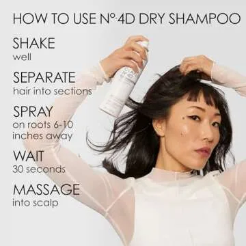 Olaplex No. 4D Clean Weightless Volume Dry Shampoo, Detoxifies Scalp, Neutralizes Odor, Leaves Hair Feeling Clean, For All Hair Types, 1.69 oz