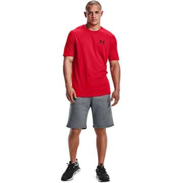 Under Armour Men's UA Sportstyle Left Chest Short Sleeve Shirt XL Red