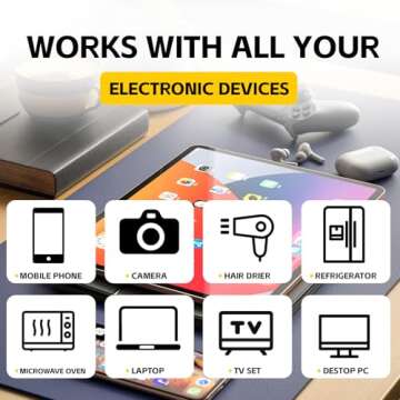 10 Pcs EMF Protection Stickers for All Mobile Devices