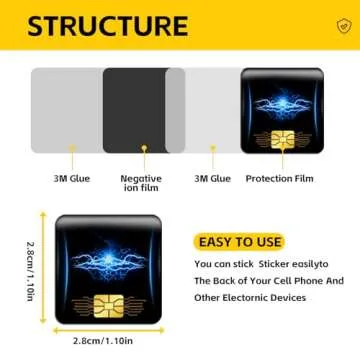 10 Pcs EMF Protection Stickers for All Mobile Devices