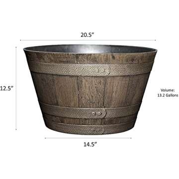 Elegant Whiskey Barrel Planters for Vibrant Gardens