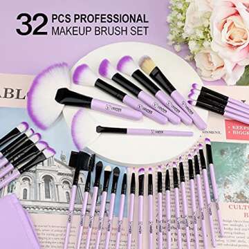 VANDER 32pcs Makeup Brush Set for Flawless Application