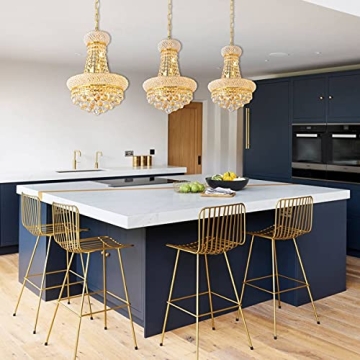 Elegant BEIRIO 8-Lights Crystal Chandelier for Home