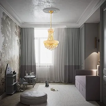 Elegant BEIRIO 8-Lights Crystal Chandelier for Home