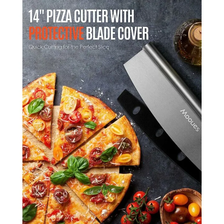 12" Aluminum Pizza Peel with Rocker Cutter & Bag