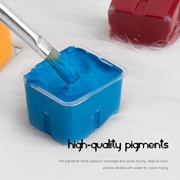 MIYA/HIMI Gouache Set - 18 Vibrant Colors for Artists