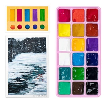 MIYA/HIMI Gouache Set - 18 Vibrant Colors for Artists