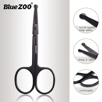 BlueZOO Grooming Scissors & Comb Kit for Men & Women