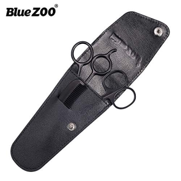 BlueZOO Grooming Scissors & Comb Kit for Men & Women