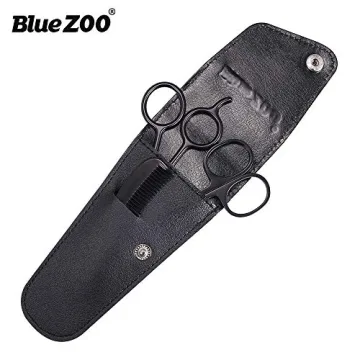 BlueZOO Grooming Scissors & Comb Kit for Men & Women