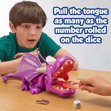 TOMY Snap Dragon Action Board Game for Kids, Family Board Games, Multicolor, 4 Years and Up