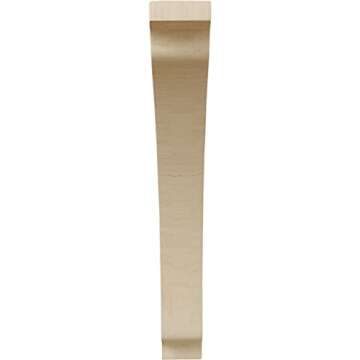 Ekena Millwork BKTW01X08X12THRW-CASE-4 Large Thorton Wood Wood Brackets, 1 3/4"W x 8 1/2"D x 12"H (4...