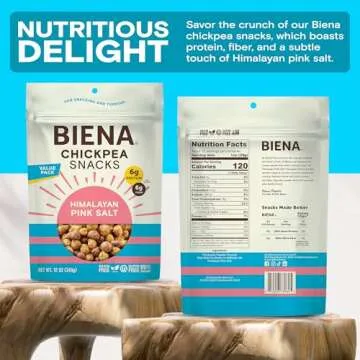 BIENA Chickpea Snacks - Crunchy Vegan Protein Treats