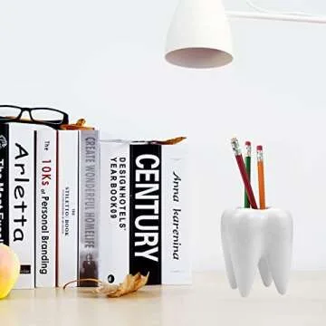 Small Tooth-Shaped Ceramic Succulent Pots for Home Decor